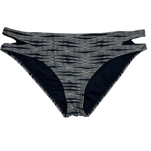 EUC - Athleta Striped Cut-Out Hipster Bikini Bottom - Picture 1 of 5